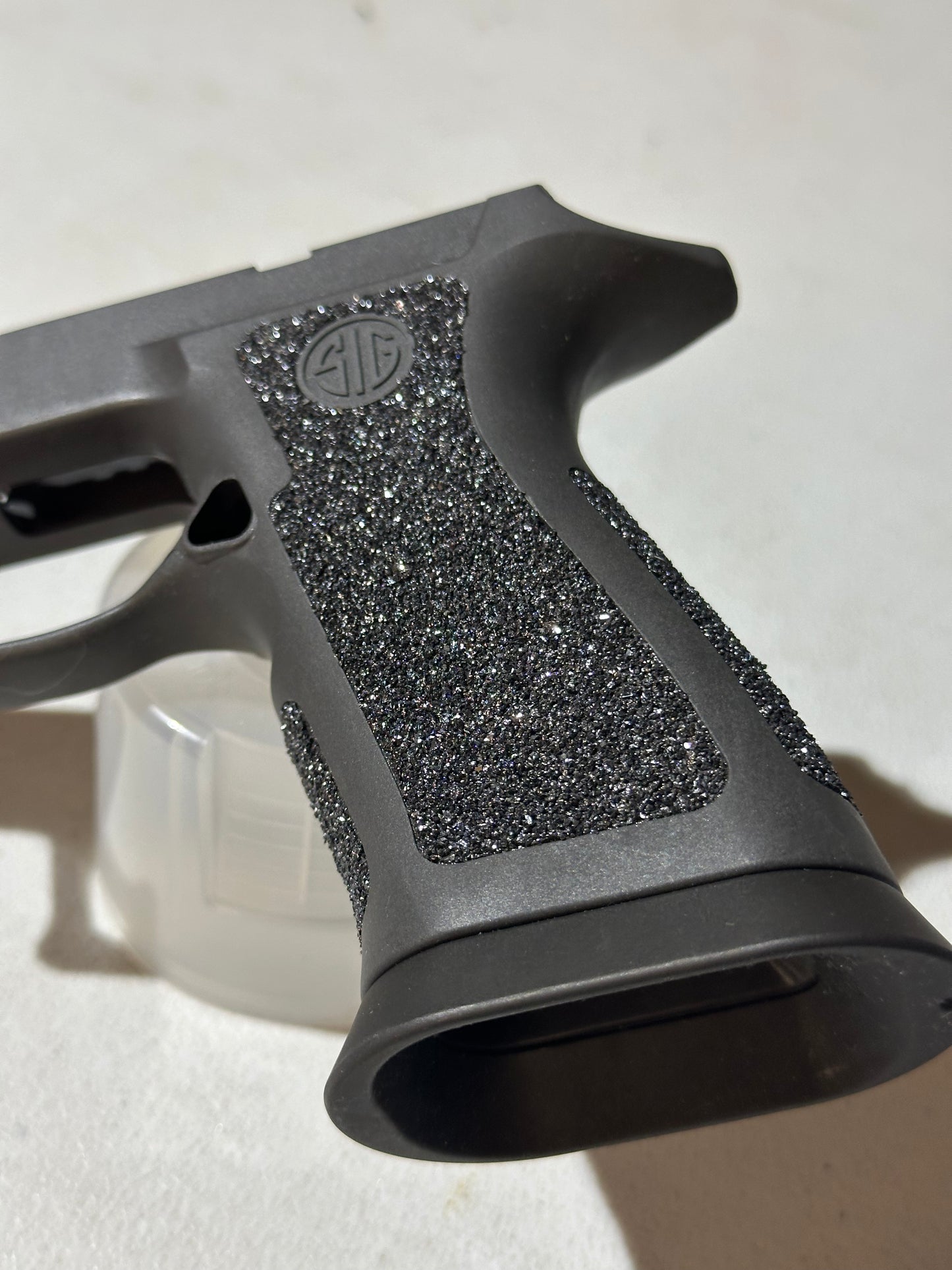 Sig Sauer P320 X-5 Legion grip with silicon carbide