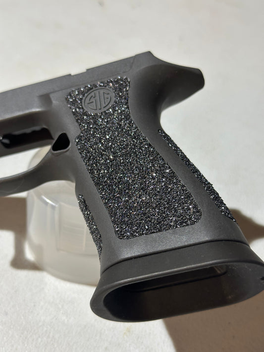 Sig Sauer P320 X-5 Legion grip with silicon carbide